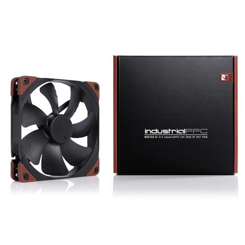 Noctua NF-A14 iPPC-24V-3000 SP IP67 PWM Cooling Fan 24V Version (140mm, Black)
