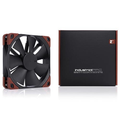 Noctua NF-F12 iPPC-24V-2000 SP IP67 PWM Heavy Duty Cooling Fan 24V Version (120mm, Black)