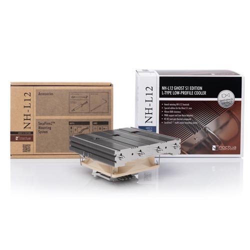 Noctua NH-L12 Ghost S1 Edition Premium Low Profile CPU Cooler with Quiet 92mm PWM Fan (Brown)
