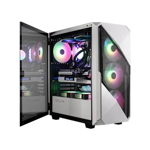 Galax Revolution-01 ARGB (ATX) Mid Tower Cabinet (White) CG01AGWA4A0
