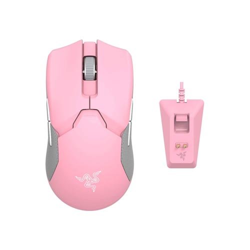 Razer Viper Ultimate Wireless Gaming Mouse With Charging Dock (Quartz) RZ01-03050300-R3M1