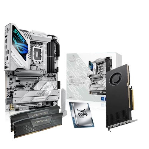 Intel Core Ultra 9 Processor 285K   Asus ROG Strix Z890-A Gaming WIFI Motherboard   NVIDIA RTX 4000 ADA Graphics Card   64GB Memory For Revit Modeling and Design