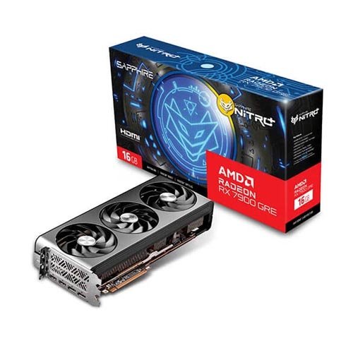 SAPPHIRE NITRO  RADEON RX7900 GRE GAMING OC 16GB GDDR6 2xHDMI 2xDP Graphic Card 11325-02-20G