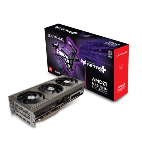 Sapphire Nitro  AMD Radeon RX 9070 OC Graphic Card 11349-01-20G
