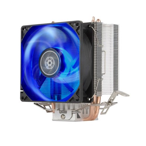SilverStone KR03 Blue LED CPU Air Cooler, Intel Socket 1200 and AMD AM4 Compatible SST-KR03