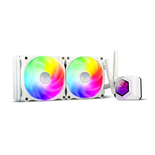 SilverStone PF240W-ARGB All in One 240mm White CPU Liquid Cooler SST-PF240W-ARGB