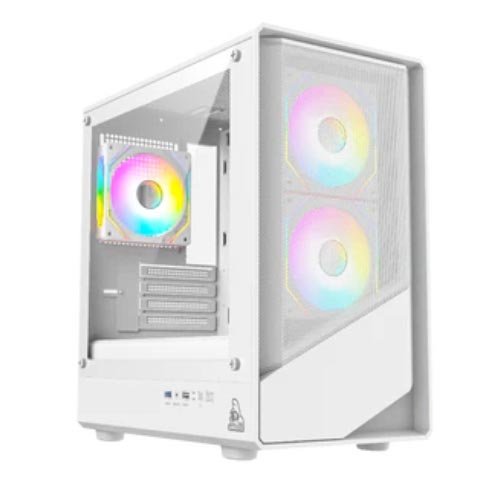 TAG Gamerz Starlight ARGB MATX Mid Tower Cabinet (White) TG-C-Starlight-WH