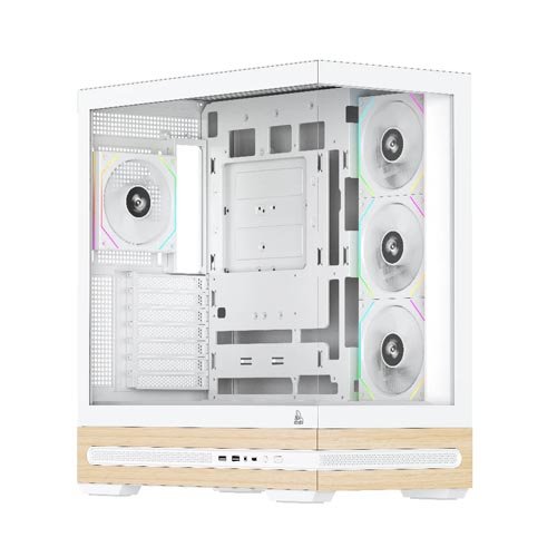 TAG Gamerz Stellar Prime ARGB EATX Mid Tower Cabinet (White) TG-C-Stellar Prime-W