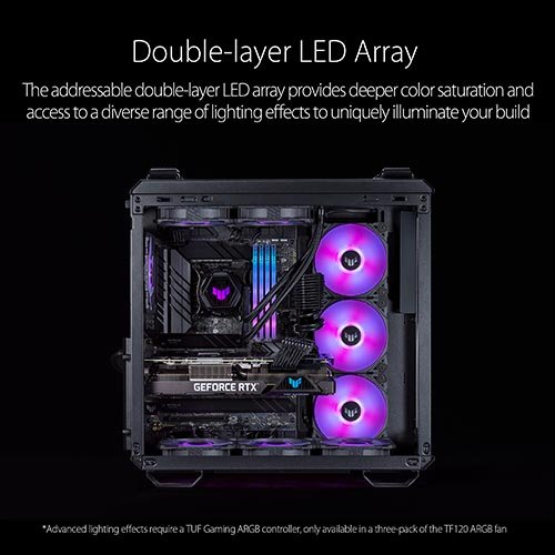 ASUS TUF Gaming TF120 ARGB Fan – Triple Fan Kit with ARGB Controller 3 ASUS TUF Gaming TF120 ARGB Fan – Triple Fan Kit with ARGB Controller