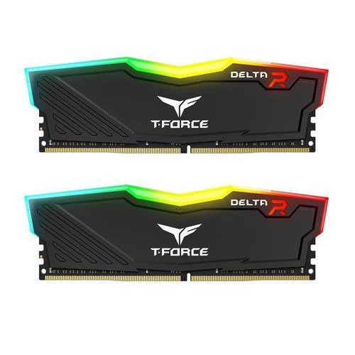 Team Group DELTA RGB 16GB (2X8GB) 3600 MHz DDR Black Memory TF3D416G3600HC18JDC01