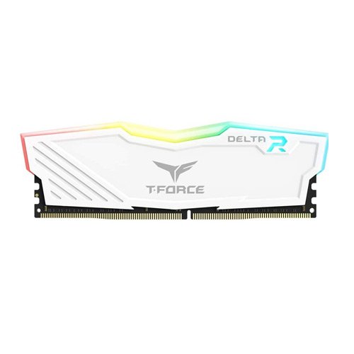 Team Group DELTA RGB 8GB (1X8GB) 3600 MHz White Memory TF4D48G3600HC18J01