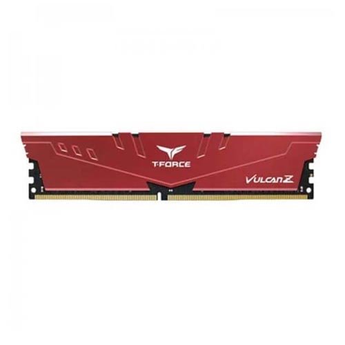 TeamGroup T-Force Vulcan Z 32GB (32GBx1) DDR4 3600MHz Desktop RAM (Red) TLZRD432G3600HC18J01