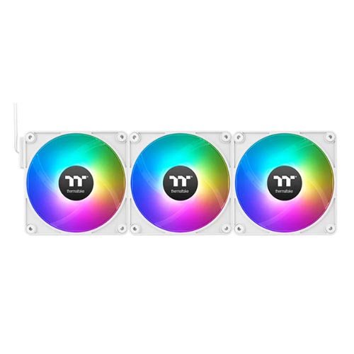 Thermaltake CT140 EX ARGB Sync PC Cooling Fan White (3-Fan Pack) CL-F191-PL14SW-A