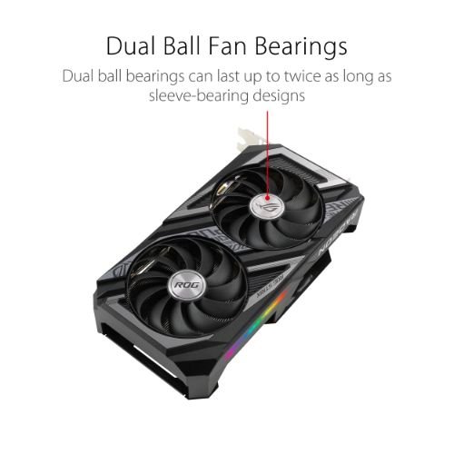 ASUS ROG STRIX Radeon RX 6600 XT 8GB GDDR6 PCI Express 4 ASUS ROG STRIX Radeon RX 6600 XT 8GB GDDR6 PCI Express 4.0 CrossFireX Support ATX Video Card ROG-STRIX-RX6600XT-O8G-Gaming