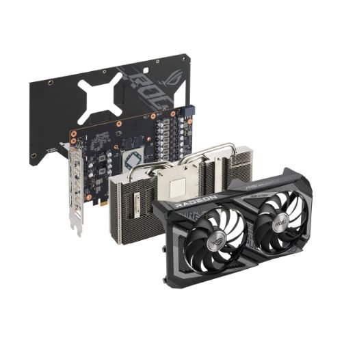 ASUS ROG STRIX Radeon RX 6600 XT 8GB GDDR6 PCI Express 4 ASUS ROG STRIX Radeon RX 6600 XT 8GB GDDR6 PCI Express 4.0 CrossFireX Support ATX Video Card ROG-STRIX-RX6600XT-O8G-Gaming