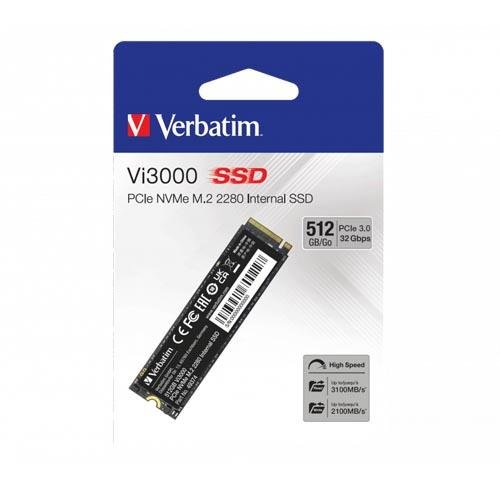 Verbatim 512GB Vi3000 PCIe NVMe M.2 SSD 49374