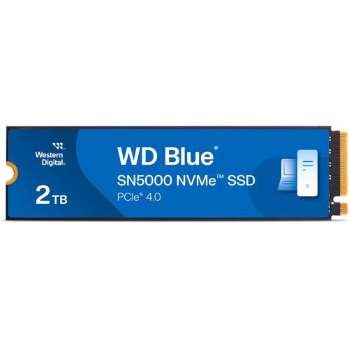 WD Blue SN5000 2TB PCIe Gen4 NVMe M.2 Internal SSD WDS200T4B0E