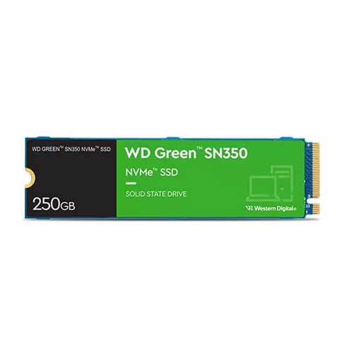 Western Digital Green SN350 250GB M.2 NVMe Gen3 Internal SSD WDS250G2G0C