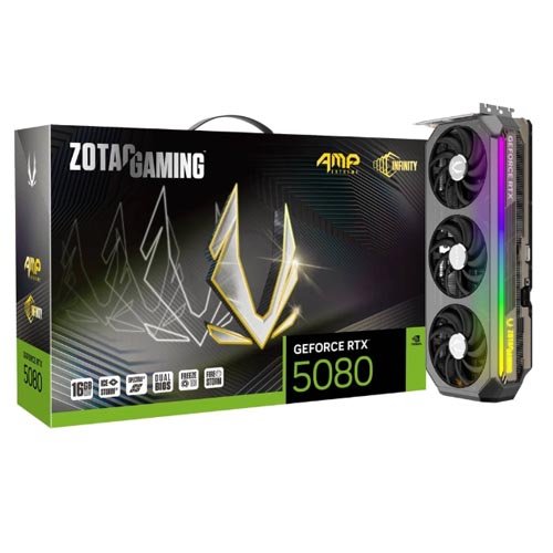 ZOTAC GAMING GeForce RTX 5080 AMP Extreme INFINITY Graphic Card ZT-B50800B-10P