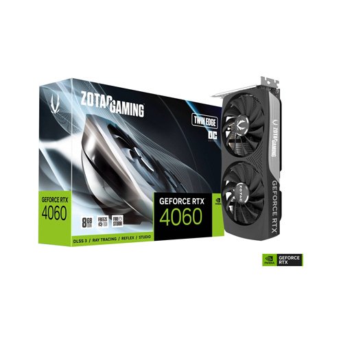ZOTAC GAMING GeForce RTX 4060 8GB Twin Edge Graphic Card ZT-D40600E-10M