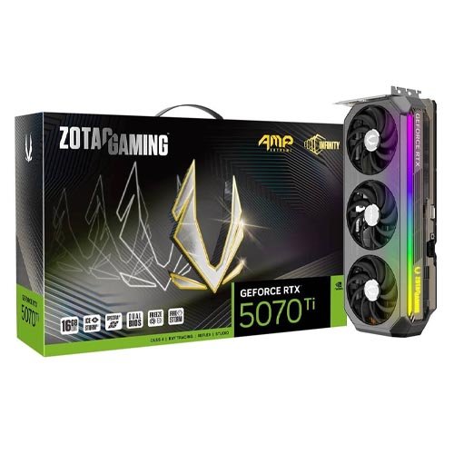 Zotac Gaming GeForce RTX 5070 Ti AMP Extreme INFINITY 16GB Graphic Card ZT-B50710B-10P