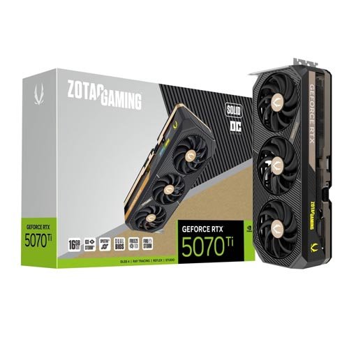 Zotac Gaming GeForce RTX 5070 Ti SOLID OC 16GB Graphic Card ZT-B50710J-10P