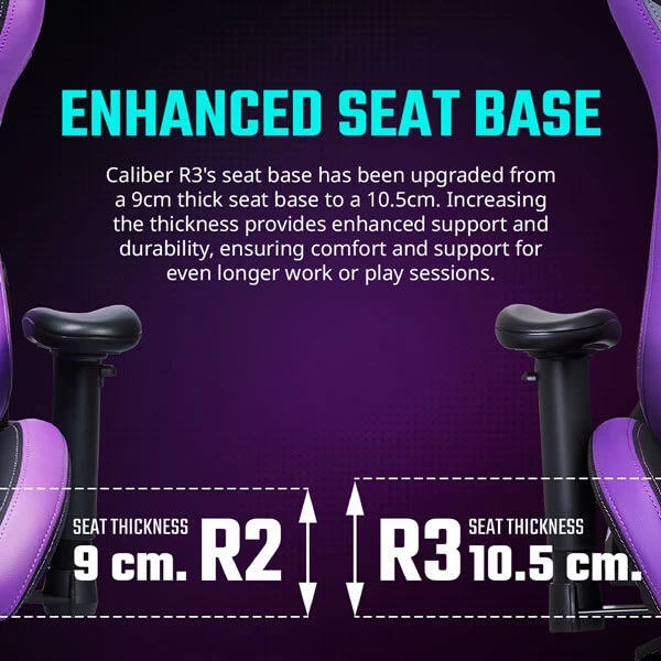 Cooler Master Caliber R3 Gaming Chair (Purple-Black) CMI-GCR3-PR 7 Cooler Master Caliber R3 Gaming Chair (Purple-Black) CMI-GCR3-PR