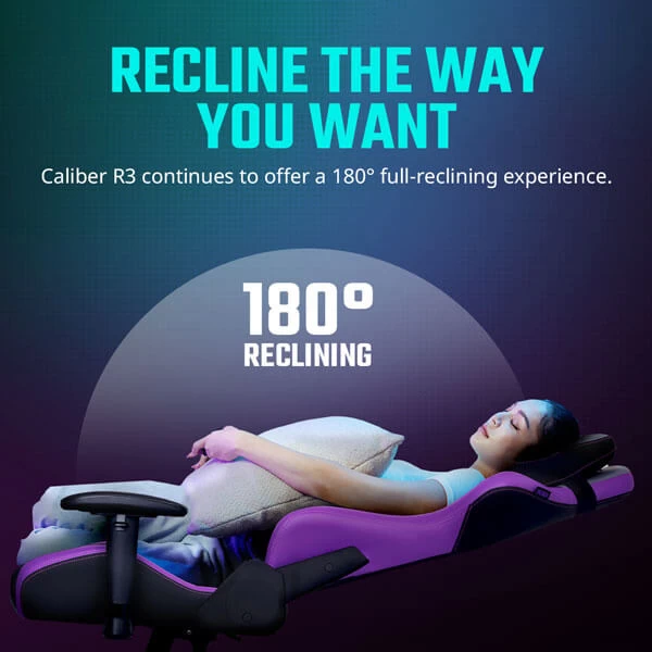 Cooler Master Caliber R3 Gaming Chair (Purple-Black) CMI-GCR3-PR 5 Cooler Master Caliber R3 Gaming Chair (Purple-Black) CMI-GCR3-PR