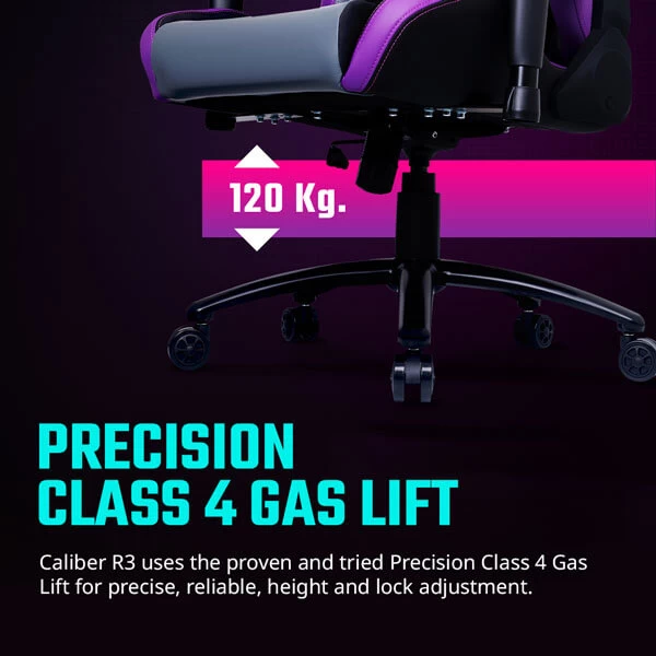 Cooler Master Caliber R3 Gaming Chair (Purple-Black) CMI-GCR3-PR 4 Cooler Master Caliber R3 Gaming Chair (Purple-Black) CMI-GCR3-PR
