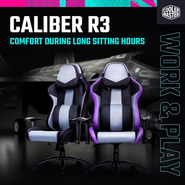 Cooler Master Caliber R3 Gaming Chair (Purple-Black) CMI-GCR3-PR 9 Cooler Master Caliber R3 Gaming Chair (Purple-Black) CMI-GCR3-PR
