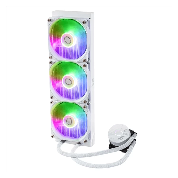 Cooler Master MasterLiquid ML360L Core ARGB 360mm CPU Liquid Cooler (White) MLW-D36M-A18PZ-RW 4 Cooler Master MasterLiquid ML360L Core ARGB 360mm CPU Liquid Cooler (White) MLW-D36M-A18PZ-RW