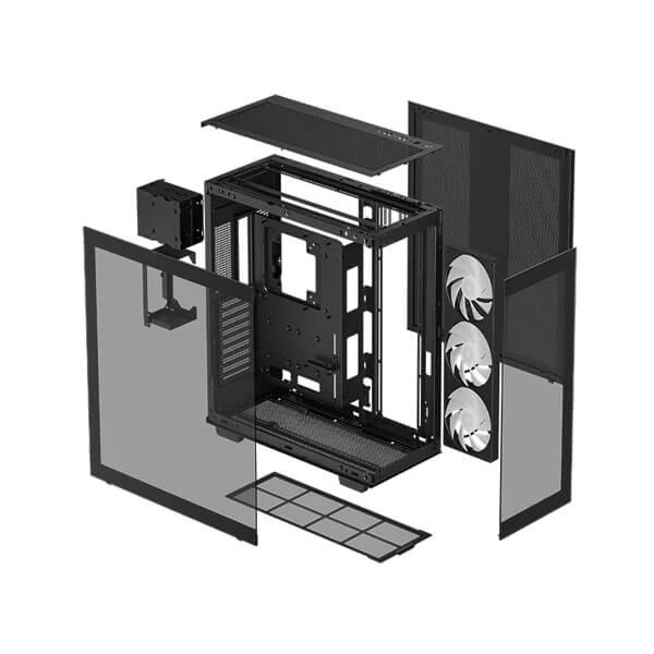 DeepCool CH780 ARGB (E-ATX) Full Tower Cabinet (Black) R-CH780-BKADE41-G-1