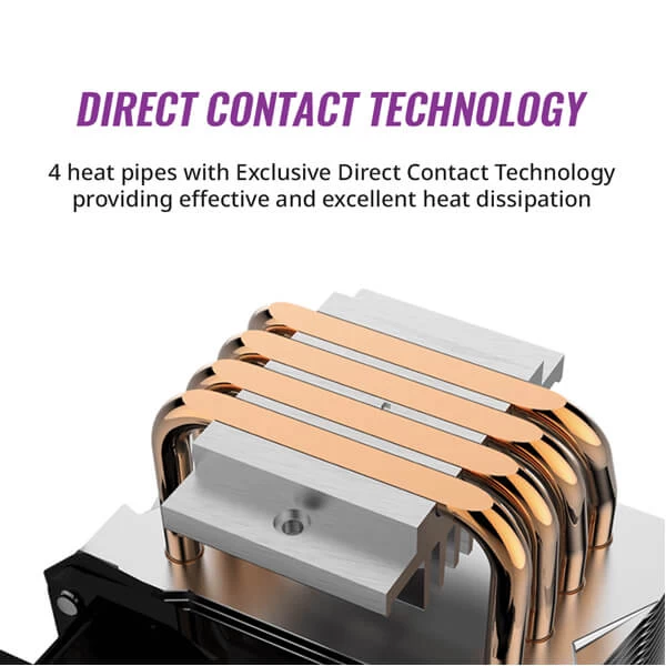 Cooler Master Hyper H410R RGB CPU Cooler RR-H410-20PC-R1 3 Cooler Master Hyper H410R RGB CPU Cooler RR-H410-20PC-R1