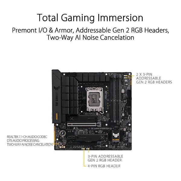 ASUS TUF GAMING B760M-PLUS D4 Intel B760 Motherboard